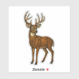 Stained Glass Buck シール