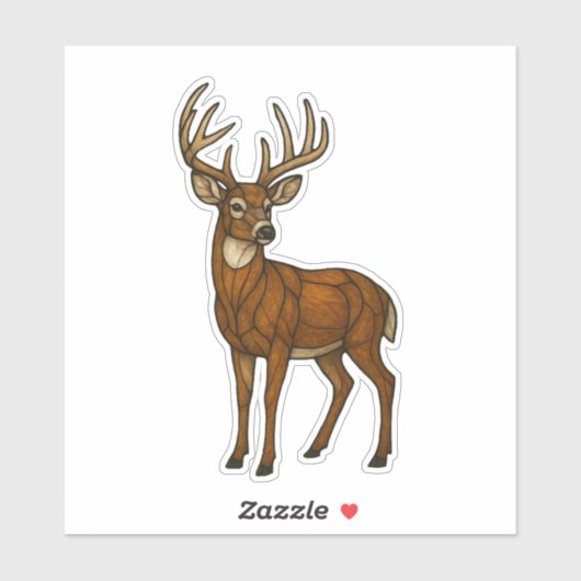 Stained Glass Buck シール (シート)