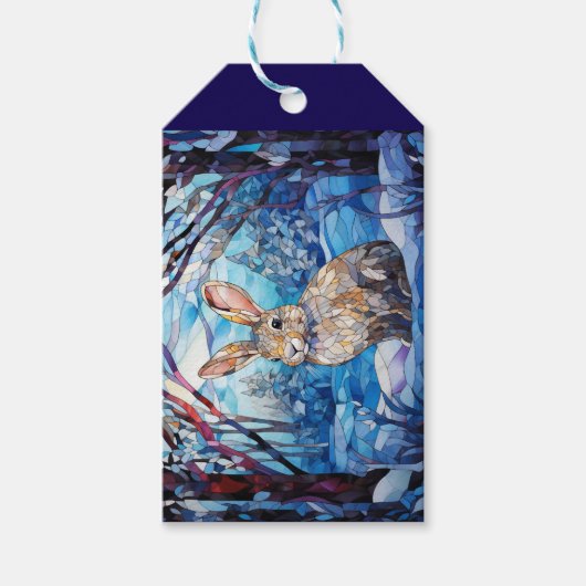 Stained Glass Bunny ギフトタグ (正面)