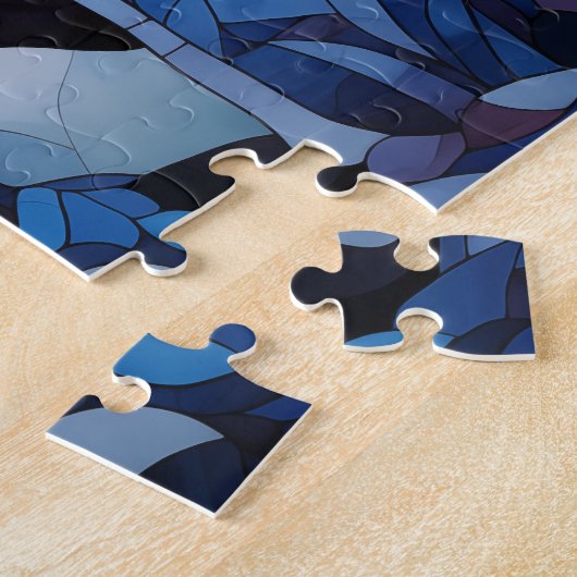 Stained Glass Bunny ジグソーパズル (側面)