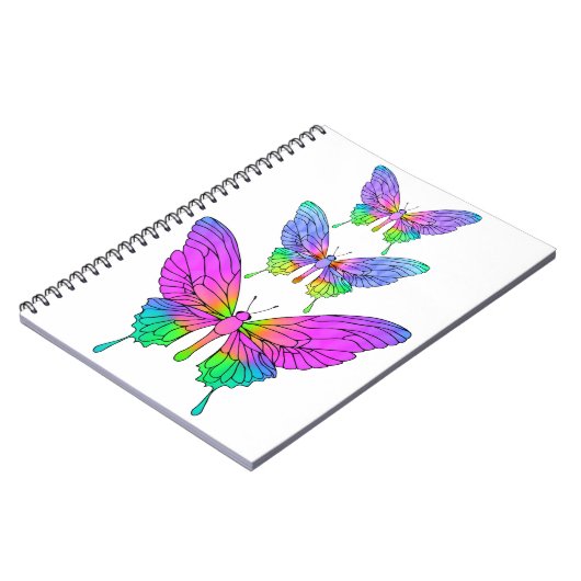 Stained Glass Butterflies Notebook ノートブック (左側)