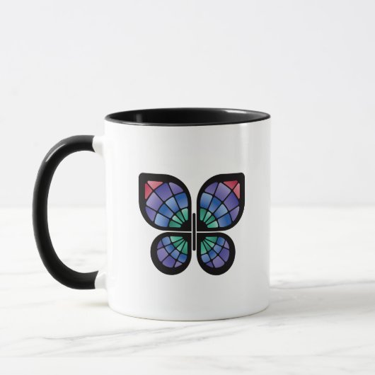 Stained Glass Butterfly マグカップ (左)