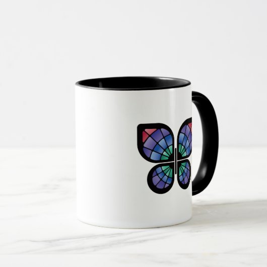 Stained Glass Butterfly マグカップ (正面右)