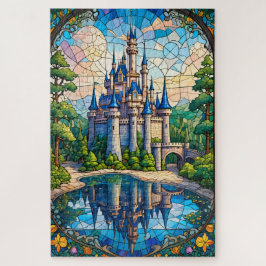 Stained Glass Castle Jigsaw Puzzle ジグソーパズル