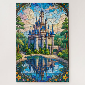 Stained Glass Castle Jigsaw Puzzle ジグソーパズル