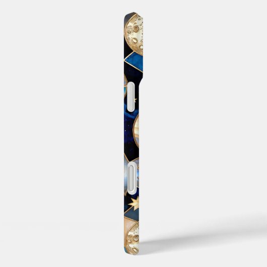 Stained Glass Celestial iPhone Case Moon Stars  Case-Mate iPhoneケース (裏面 / 右)