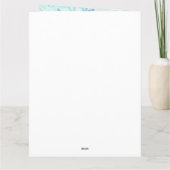 Stained-Glass Christmas Grey Tabby In Green Hat カード (裏面)