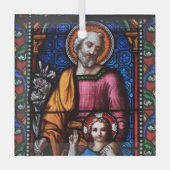 Stained glass church window  glass ornament ガラスオーナメント (正面)