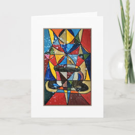 Stained Glass Coffee Mug Acrylic Artwork カード