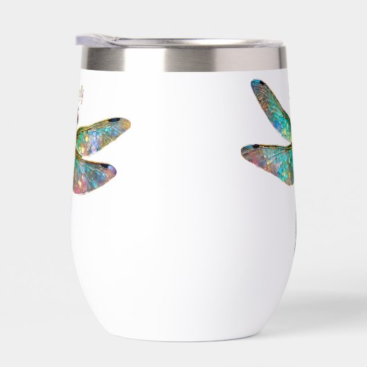 Stained Glass Colorful Dragonfly (右面)