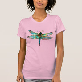 Stained Glass Colorful Dragonfly Tシャツ