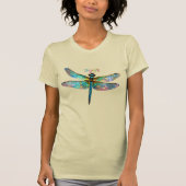 Stained Glass Colorful Dragonfly Tシャツ (正面)