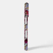 Stained glass colorful pink flowers pattern Case-Mate iPhoneケース (裏面 / 右)