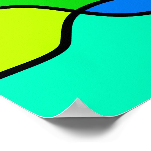 Stained Glass Cross ポスター (角)