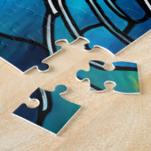 Stained Glass Cute Cat Jigsaw Puzzle ジグソーパズル (側面)