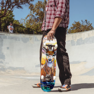 Stained Glass Deer スケートボード