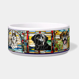 Stained Glass Dog Bowl ボウル