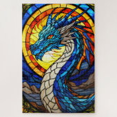 Stained Glass Dragon Jigsaw Puzzle ジグソーパズル (縦)