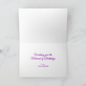 Stained Glass Dragonfly Birthday Card シーズンカード (内部)