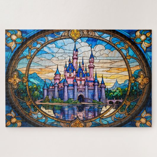 Stained Glass Dream Castle jigsaw puzzle ジグソーパズル (横)