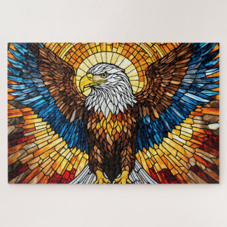 Stained Glass Eagle Jigsaw Puzzle ジグソーパズル