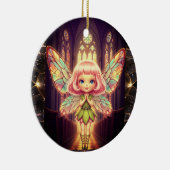 Stained glass, fairies, cathedrals, prayer セラミックオーナメント (右)