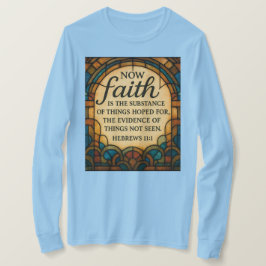 Stained Glass Faith Quote T-Shirt Tシャツ