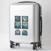 Stained Glass Fantasy Sticker Set – Mermaids & Uni シール (スーツケース)