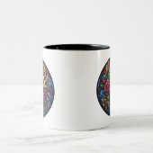 Stained Glass Floral Mug ツートーンマグカップ (中央)