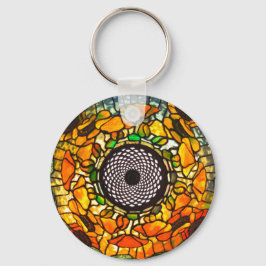 Stained glass floral vintage キーホルダー