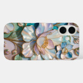 Stained Glass Flower iPhone Case Pastel Luxury Case-Mate iPhoneケース (裏面 (横))