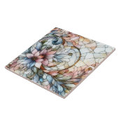 Stained glass flower motive タイル (側面)