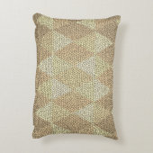 Stained Glass Gold Diamond Pattern アクセントクッション (裏面(縦))