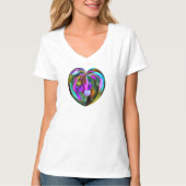 Stained Glass Heart Tshirt Tシャツ (正面)