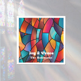 Stained Glass Holiday Party スタンダードカクテルナプキン