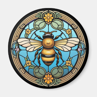 Stained Glass Honeybee マグネット