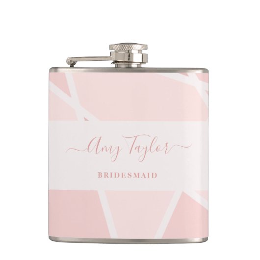 Stained Glass Imitation to Thank Bridesmaids フラスク (正面)