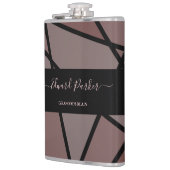 Stained Glass Imitation to Thank Groomsmen フラスク (左)