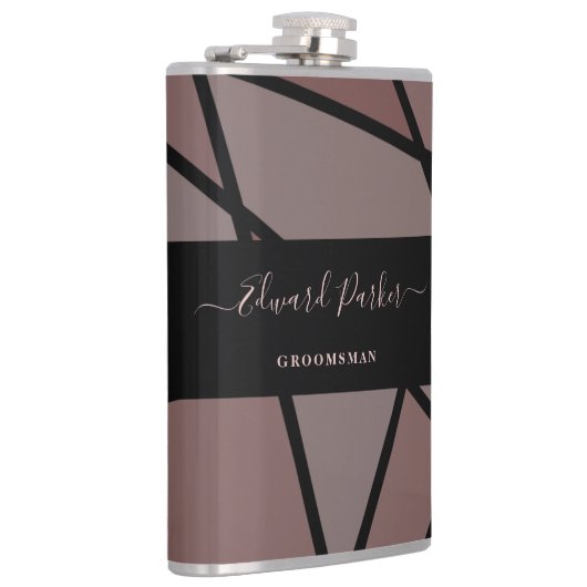 Stained Glass Imitation to Thank Groomsmen フラスク (右)