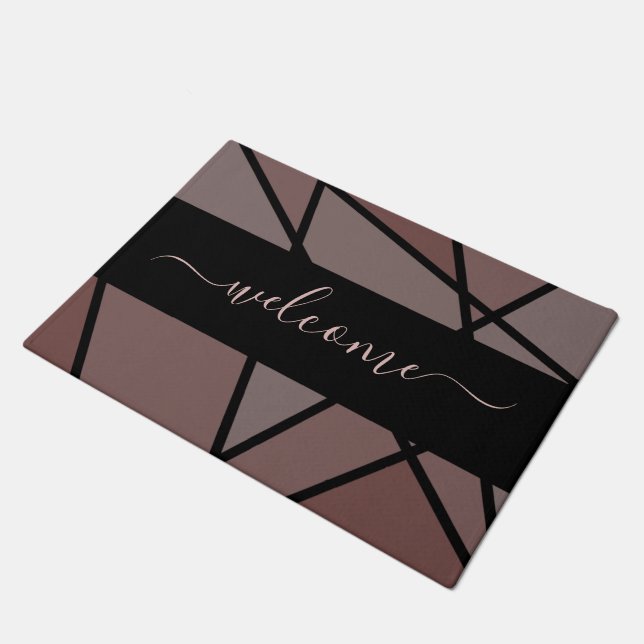 Stained Glass Imitation to Welcome Home ドアマット (アングル)