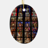 Stained glass in a church in Aix en Provence セラミックオーナメント (裏面)