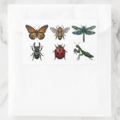 Stained Glass Insect & Bug Sticker Set 長方形シール (バッグ)