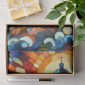 Stained-Glass Lighthouse Nautical Decoupage  薄葉紙 (ギフト)