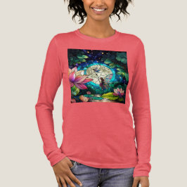 Stained Glass Little Fairy With Dragonfly トライブレンドＴシャツ