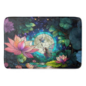 Stained Glass Little Fairy With Dragonfly バスマット (正面)