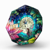 Stained Glass Little Fairy With Dragonfly フォトブロック (左)