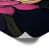 Stained Glass Little Fairy With Dragonfly ポスター (角)