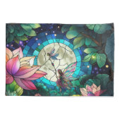 Stained Glass Little Fairy With Dragonfly 枕カバー (裏面)