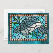 Stained Glass Manatee Postcards シーズンポストカード (正面/裏面)