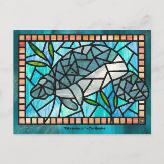 Stained Glass Manatee Postcards シーズンポストカード